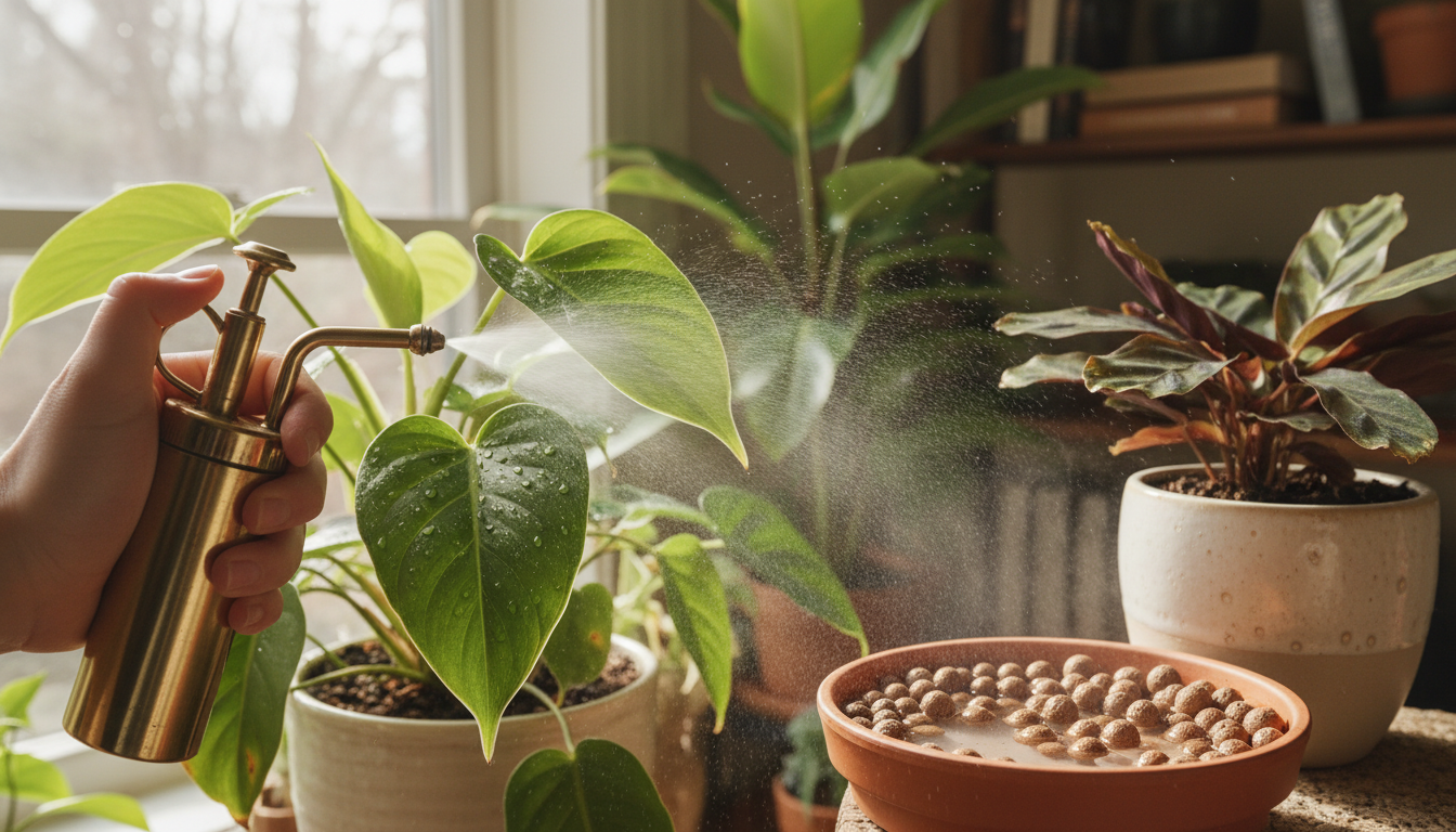 Jak zapewnić roślinom odpowiednią wilgotność powietrza?