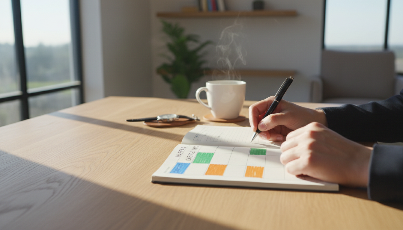 Jak krok po kroku zacząć planowanie dnia przy użyciu bloków czasowych?